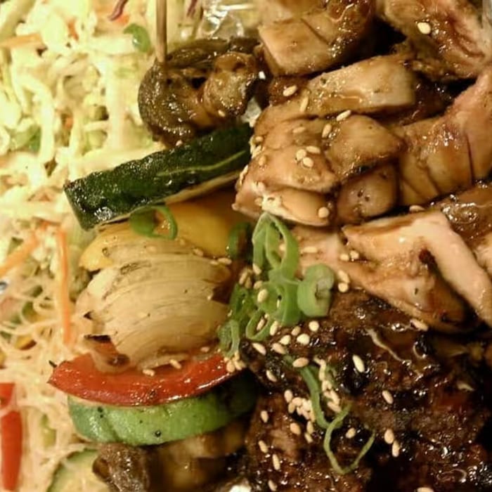 Steak and Chicken Plate.