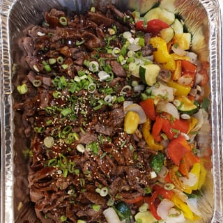 Grilled Teriyaki Steak (Half Tray  7-10 people)